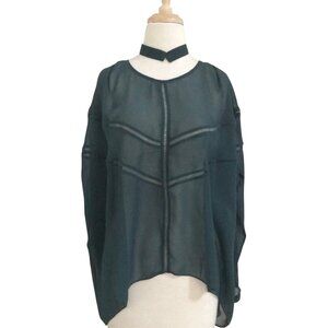 LAURA SIEGEL chiffon choker top NWT sz S